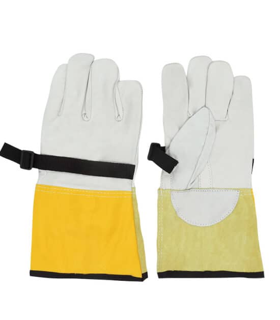 Guante vaqueta protector dieléctrico clase 1 y 2 amarillo talla única