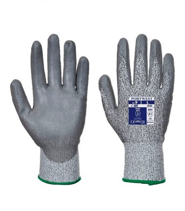 Guantes anticorte Poliuretano palma resistente al corte Nivel 3