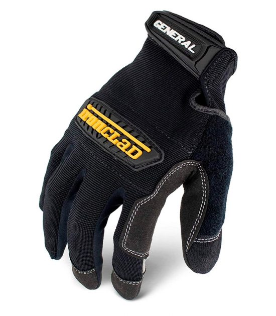 Guantes general UTILITY BLK talla XL color negro con gris IRONCLAD