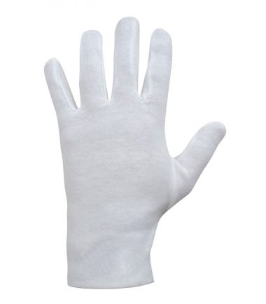 Guantín blanco antisudoral en algodón