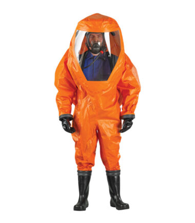 traje químico protección hermética
