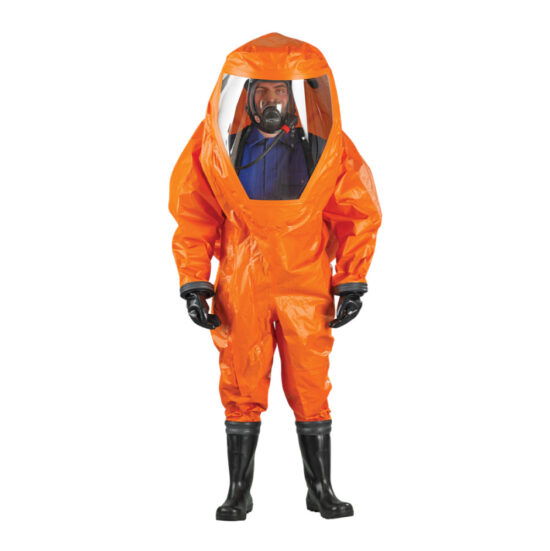 traje químico protección hermética