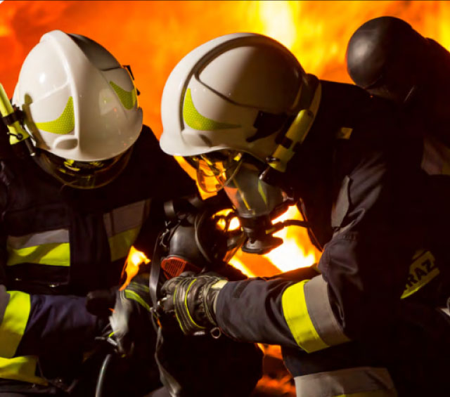 equipos bomberos casco tytan