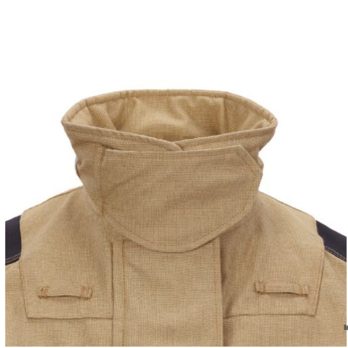 detalle cuello camisa para bombero Ergotech