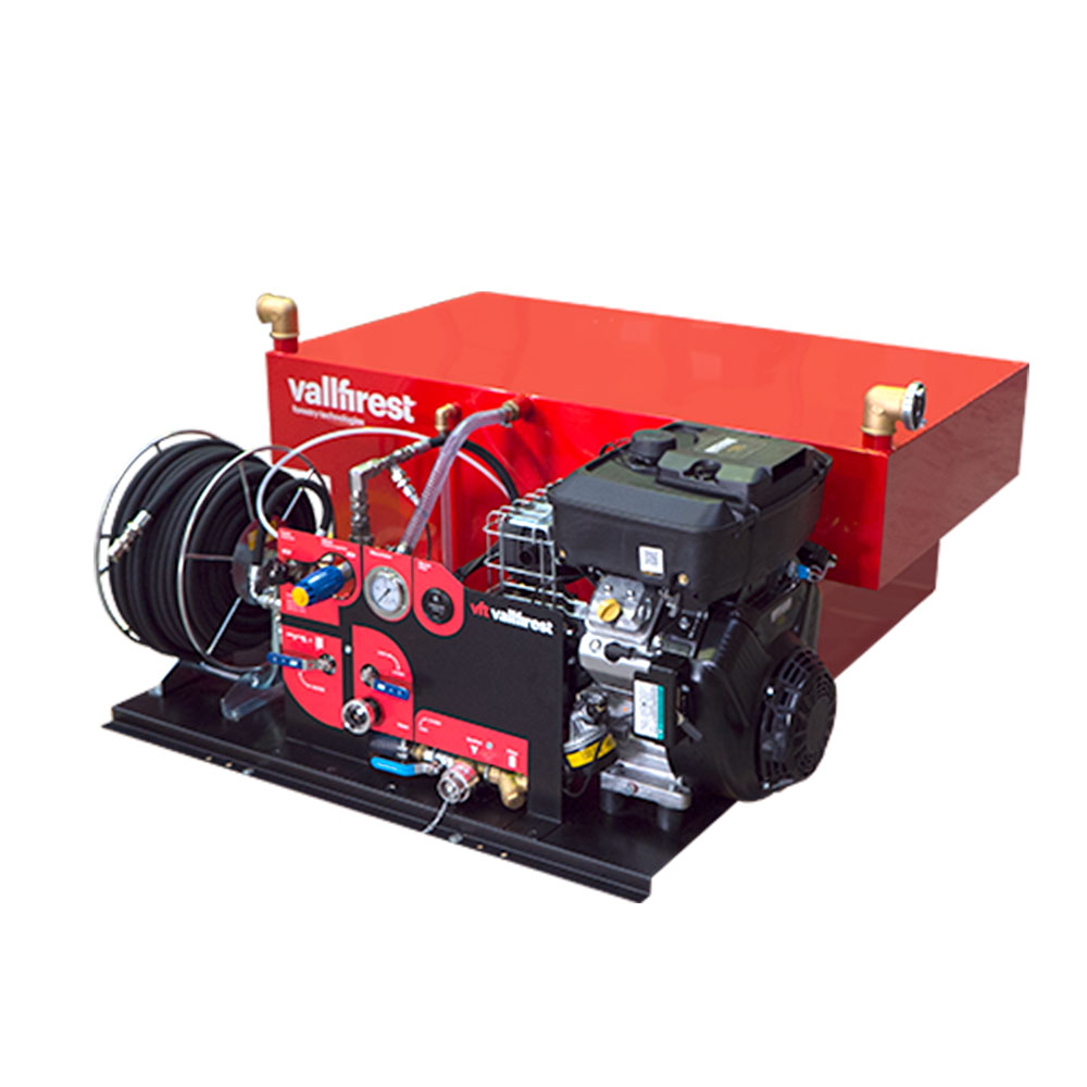 Kit de extinción com bomba de pistones