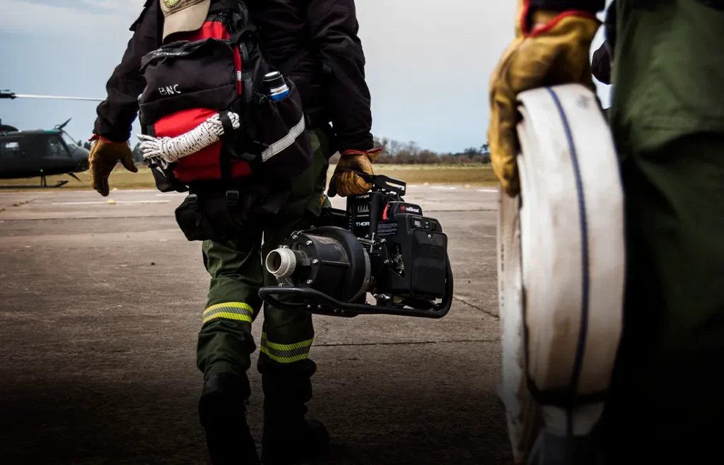 En qué casos se utiliza una motobomba forestal?