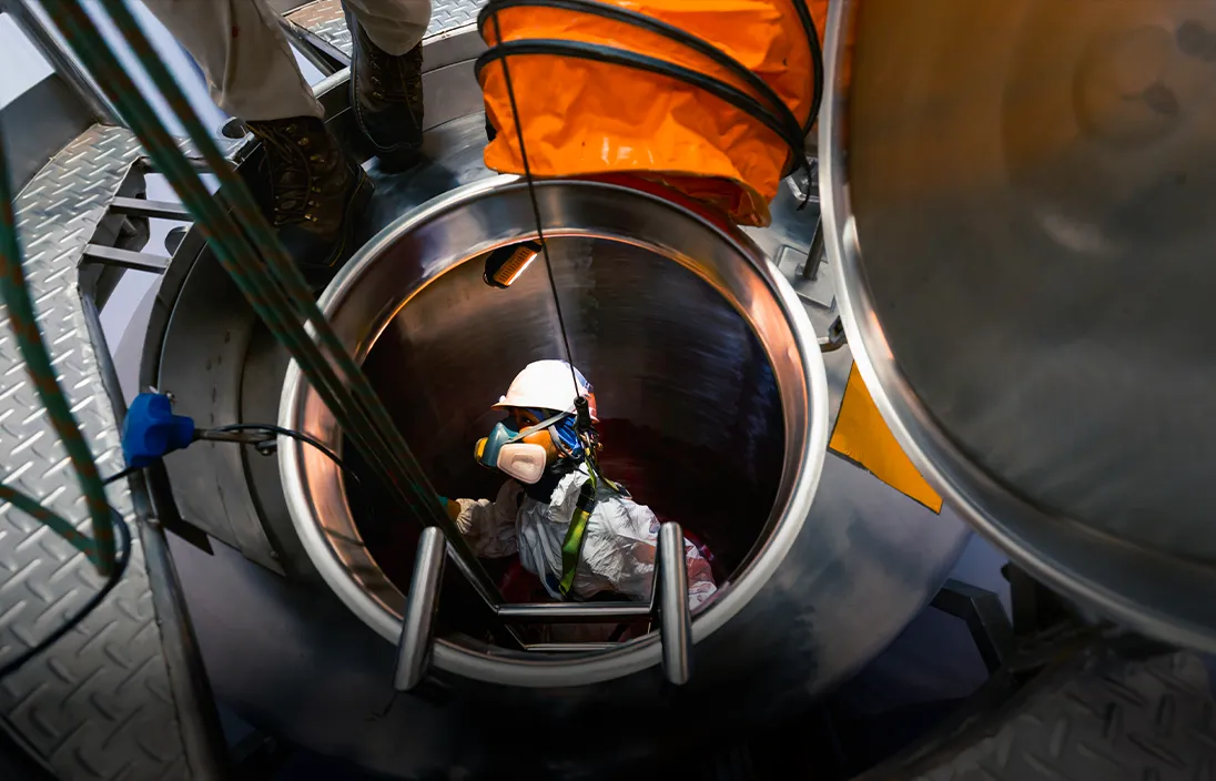 Medidas de protección en espacios confinados y rescate