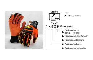 Guantes de riesgo mecánico KPN safety
